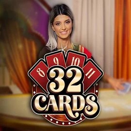 32 Cards slot visual from Ezugi available on flashscasino.com