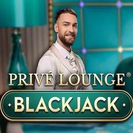 Privé Lounge Blackjack online game logo by Pragmatic Play on flashscasino.com